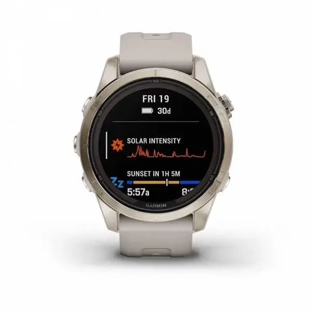 Умные часы Garmin Fenix 7S Pro Sapphire Solar, золотистый (Gold)