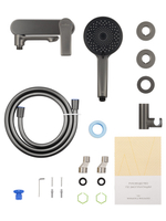 Смеситель для ванны с душем WONZON & WOGHAND BRILLIANT, Темный графит (WW-88037079-BGM)