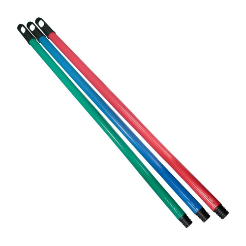 Черенок для швабры мет-пластик с резьбой 1,1м---