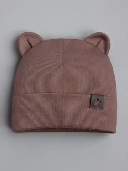 Шапка детская с ушками на осень