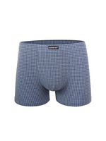 Мужские трусы-боксеры в клетку (Размер: XXL) (Цвет: синий)
