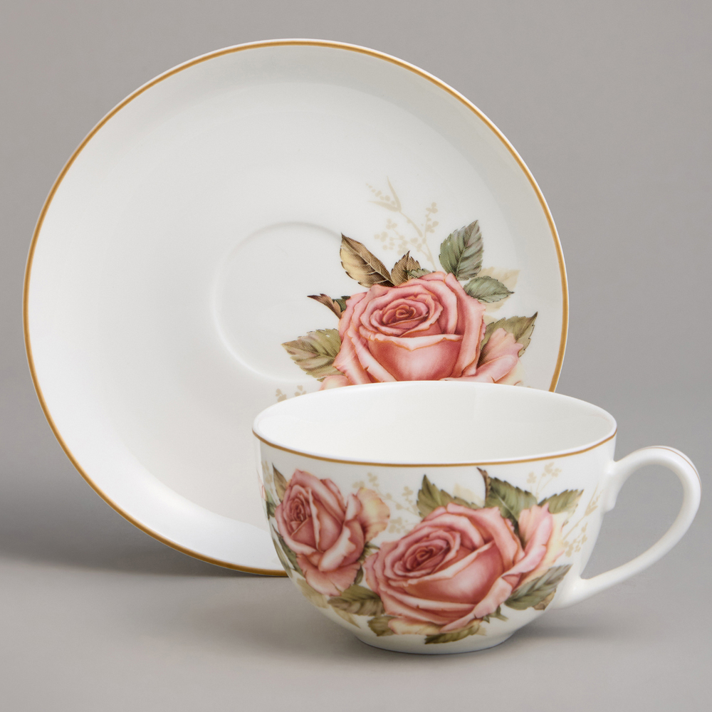 Чайная пара 300мл "Корейская роза"