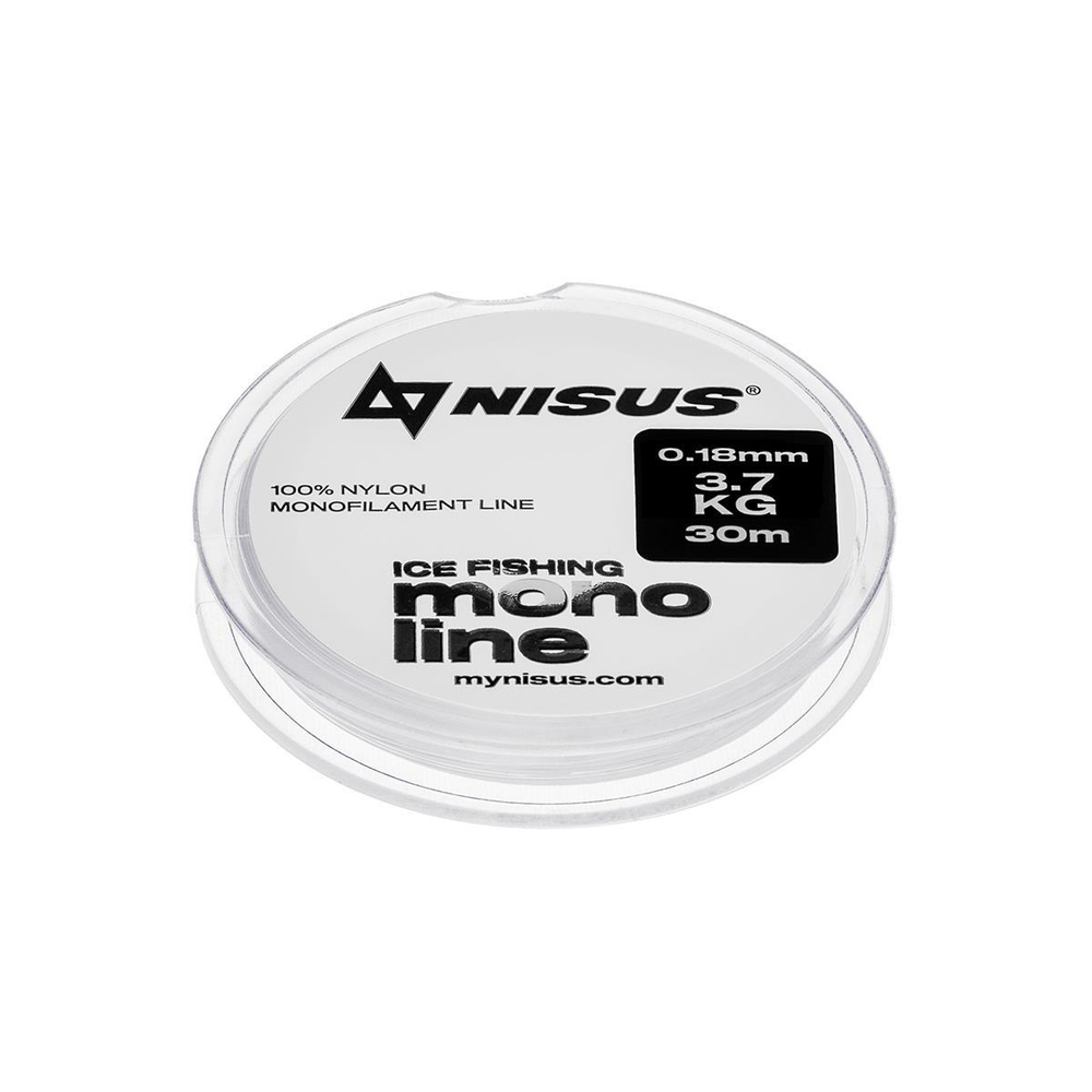 Леска MONOLINE ICE FISHING 0,18mm/30m Nylon Transparent (N-MIF-018-30) Nisus