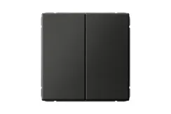 Выключатель Systeme Electric ARTGALLERY проходной 2-клавишный базальт 39374