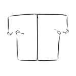 Черный комплект строп для фиксации на кровати (Цвет: черный)