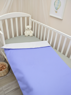 Одеяло тонкое Голубой горох