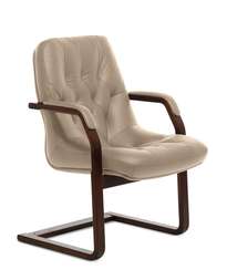 Кресло для посетителей Premier С бежевая кожа