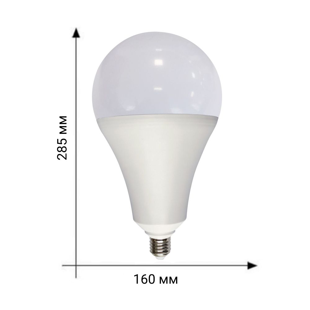 LED-A160-65W-4000K-E27-FR-NR Лампа светодиодная. Форма A. матовая. Серия Norma. Белый свет 4000K. Картон. ТМ Volpe