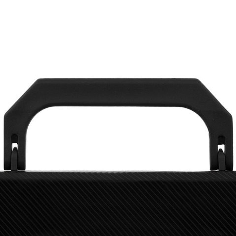 Папка-портфель пластиковая BRAUBERG А4 (332х245х35 мм), 13 отделений, фактура диагональ, черная, 221375