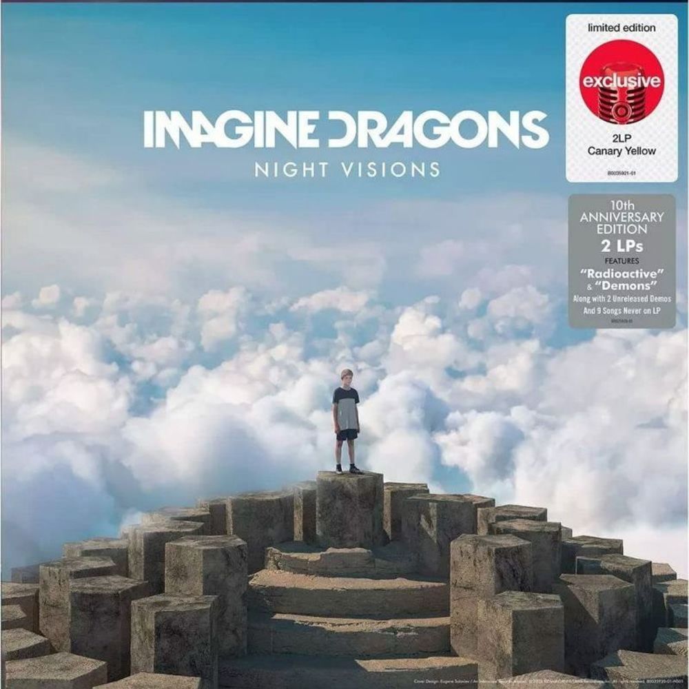 Imagine Dragons - Night Visions (2LP) Canary Yellow Vinyl Limited Edition Новая запечатанная виниловая пластинка