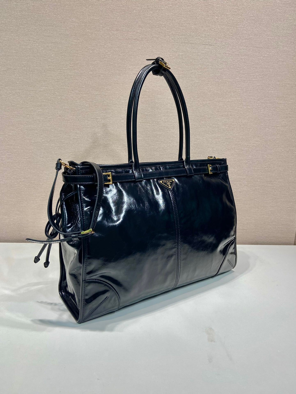 Prada Extra Large Leather Handbag 42 cm