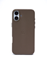 Кожаный чехол Leather Case на iPhone 16 Pro, Taupe Бежевый