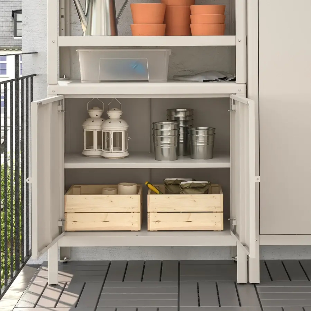 Книжный шкаф - KOLBJÖRN / KOLBJORN IKEA/ КОЛЬБЬЕРН ИКЕА,  171х161 см, бежевый