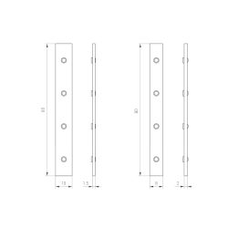 Комплект коннекторов MAG-CON-2540-UP-SIDE (BK) (Arlight, Металл) 034910