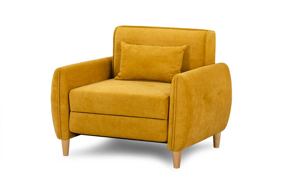 Кресло еврокнижка Анита, Желтое