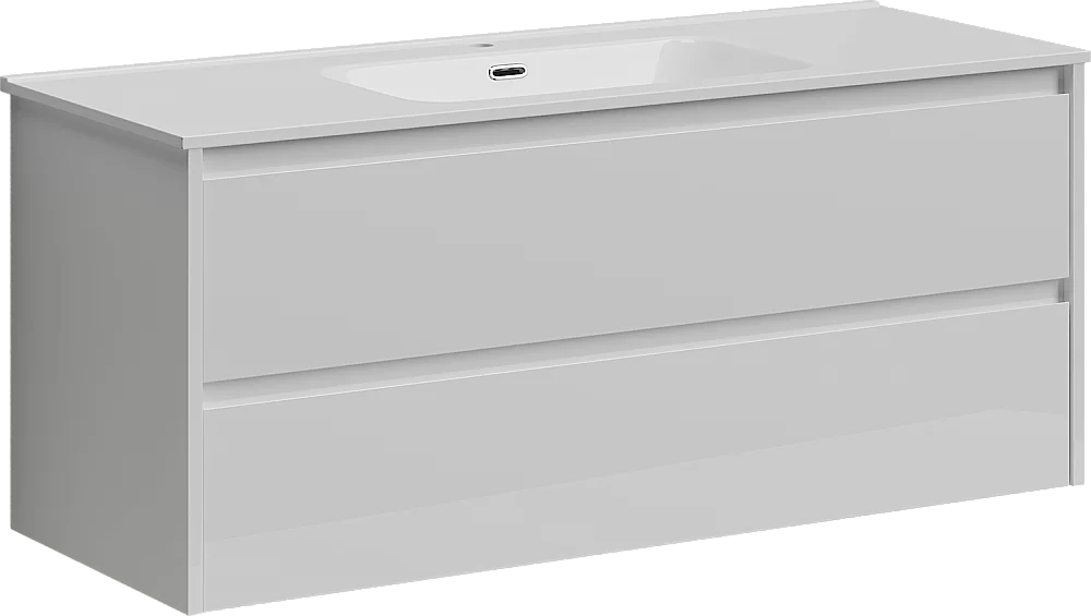 Тумба с раковиной Sancos Libra LB120-1W белый глянец