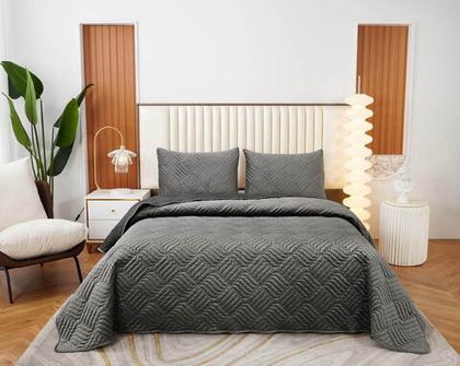 Покрывало 160x220 Sofi De MarkO Армандо темно-серое