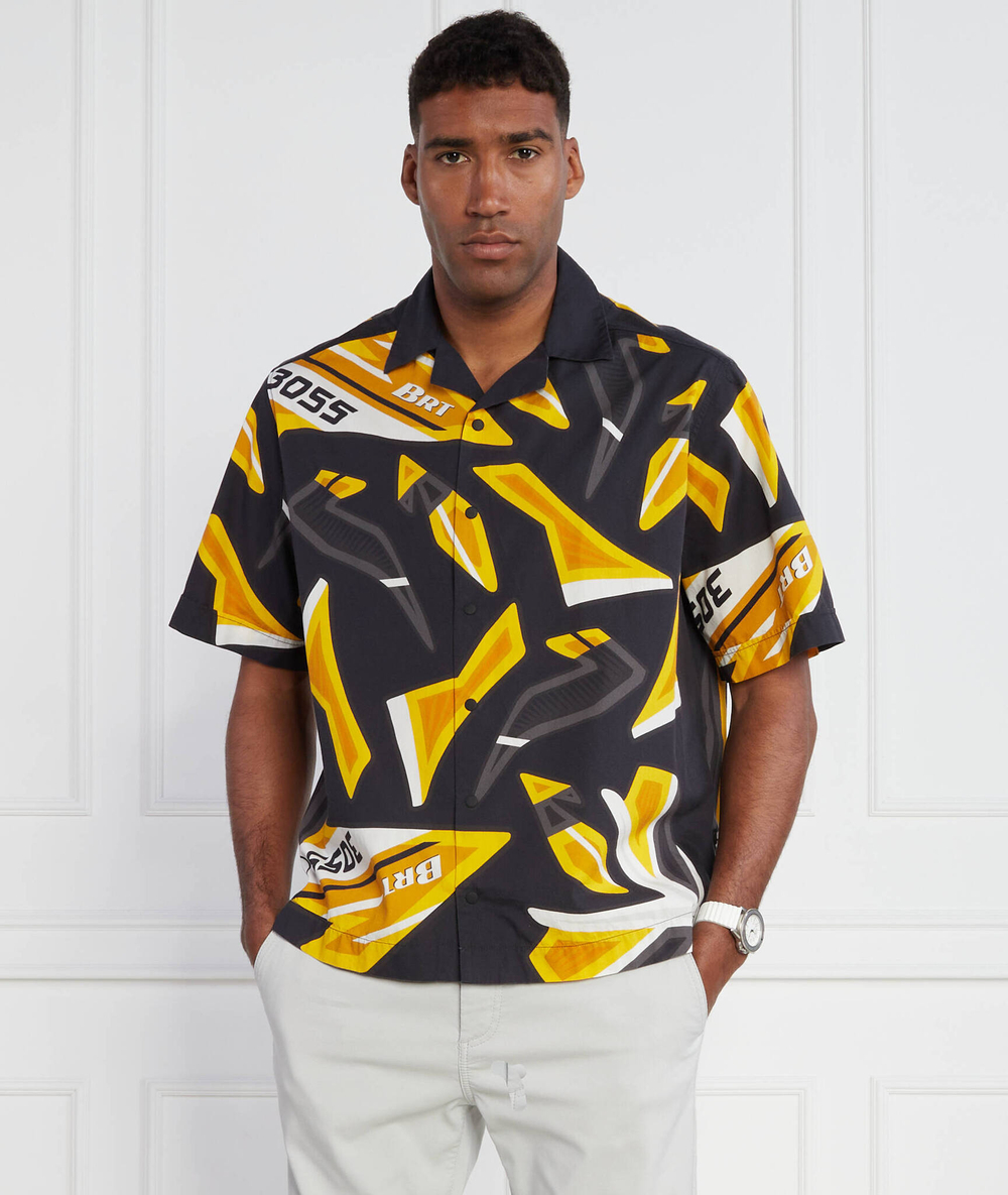 Рубашка Lapis_3 BOSS ORANGE - черный(50494872)