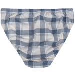 Комплект из 2 мужских трусов-слип с контрастным принтом в клетку (Размер: M) (Цвет: разноцветный)