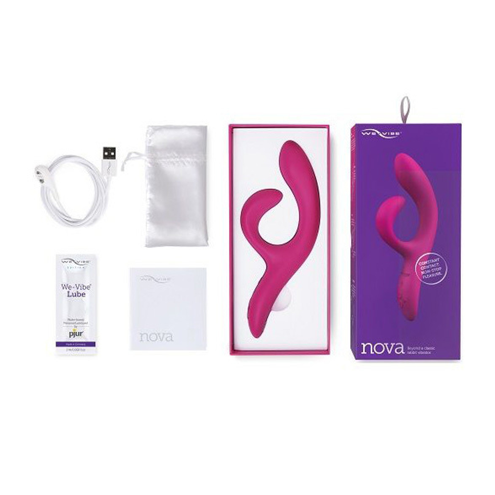 Фиолетовый вибратор-кролик 20,5см We-Vibe Nova 2 SNNASGX