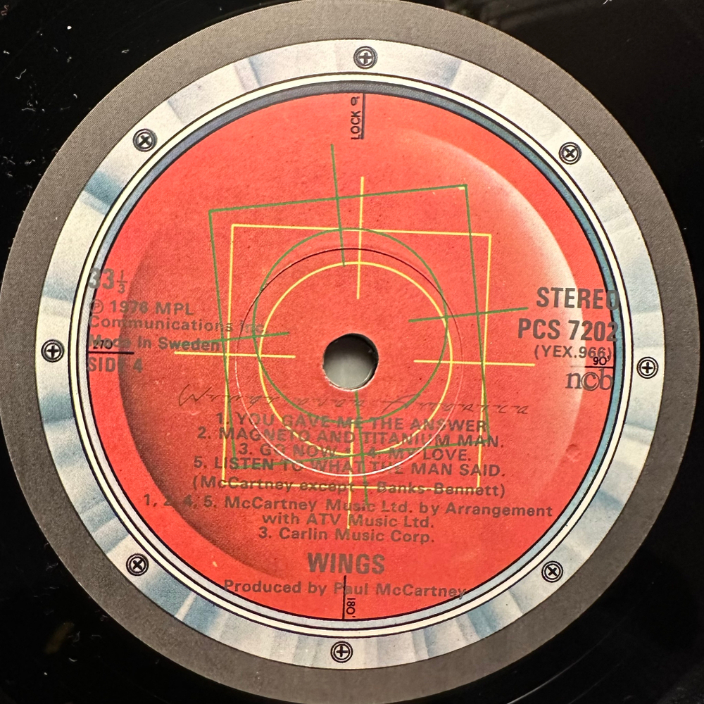 Wings - Wings Over America 3LP (Швеция 1976г.)