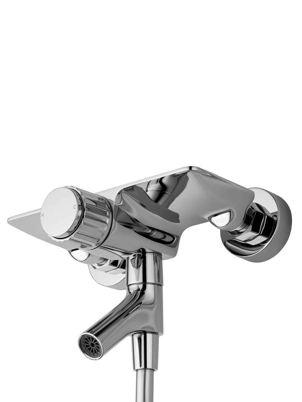 Смеситель для ванны с душем WONZON & WOGHAND CLICK, Хром (WW-FE05L221-CR)