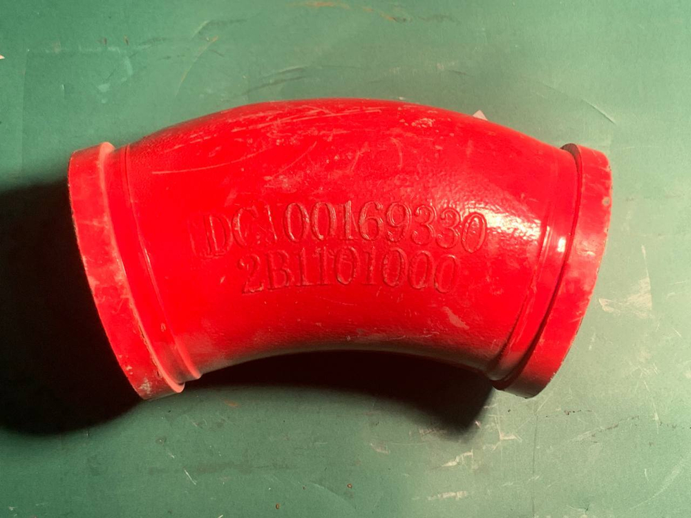 Угол бетоновода DN125*R315*33