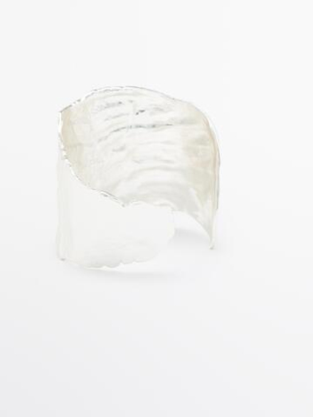 Massimo Dutti Широкий браслет, серебряный