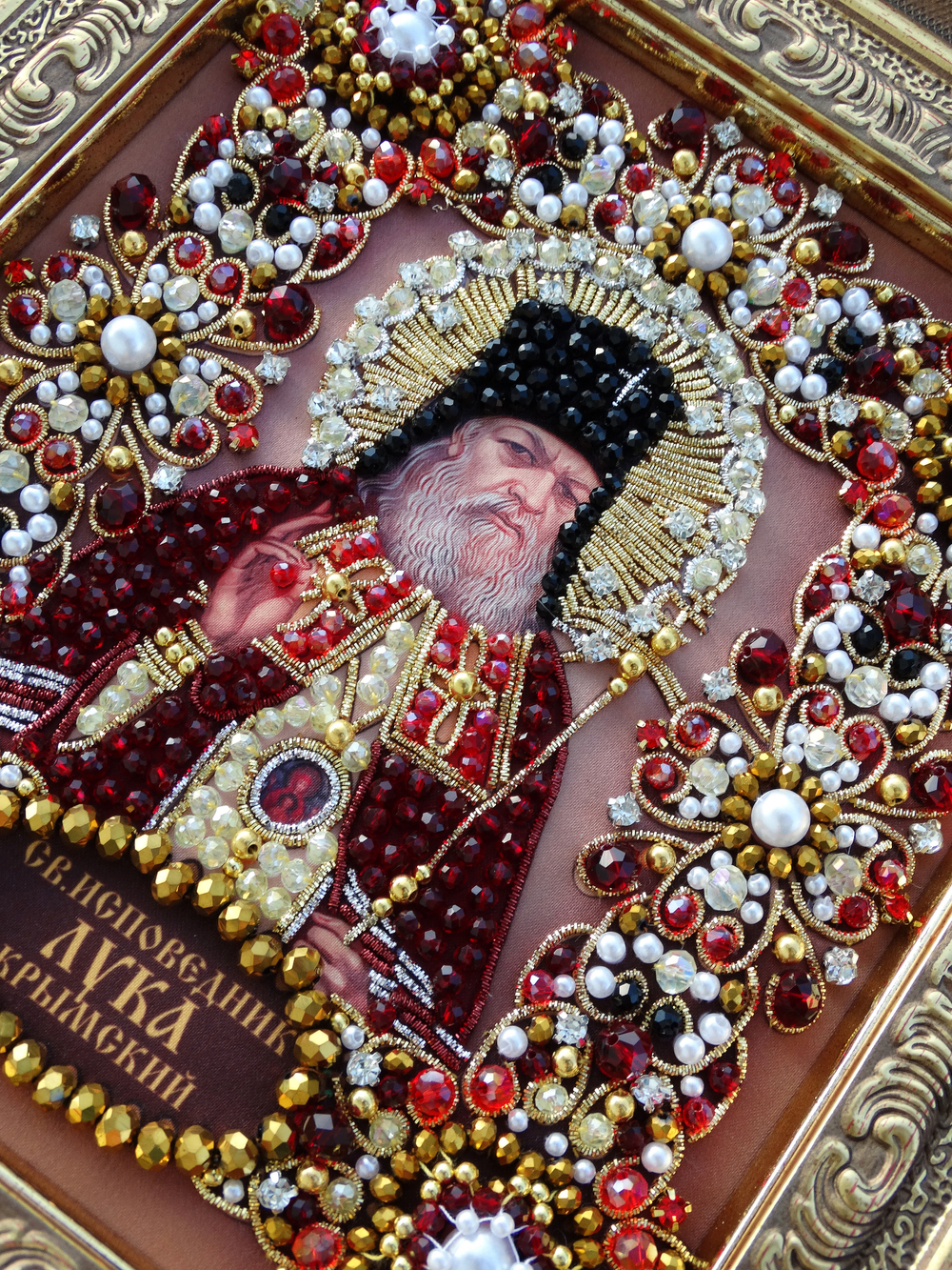 Принт-Ии73 Ткань с нанесенной авторской схемой Святой Лука Крымский