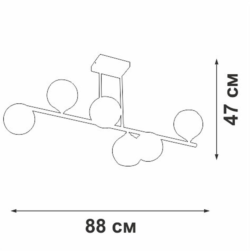 Люстра на штанге Vitaluce V2046 V2046-1/6PL
