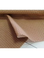 Золотисто - красная рогожка под Лен, Полотно, 2 м.