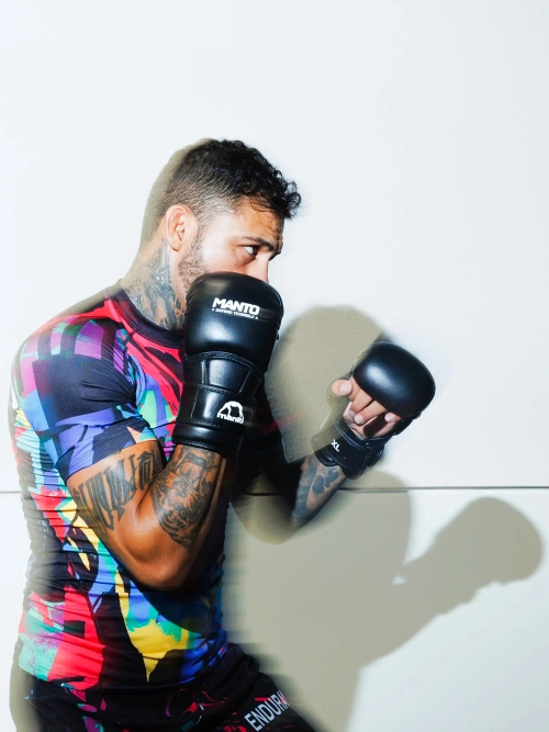 Перчатки MANTO MMA PRO черно-белые