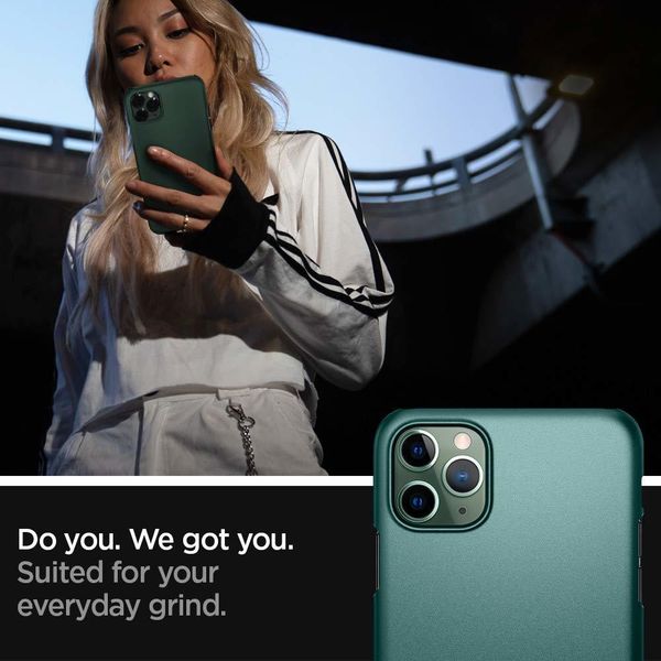 Чехол Spigen Thin Fit для Apple iPhone 11 Pro Max Case (2019) - Midnight Green