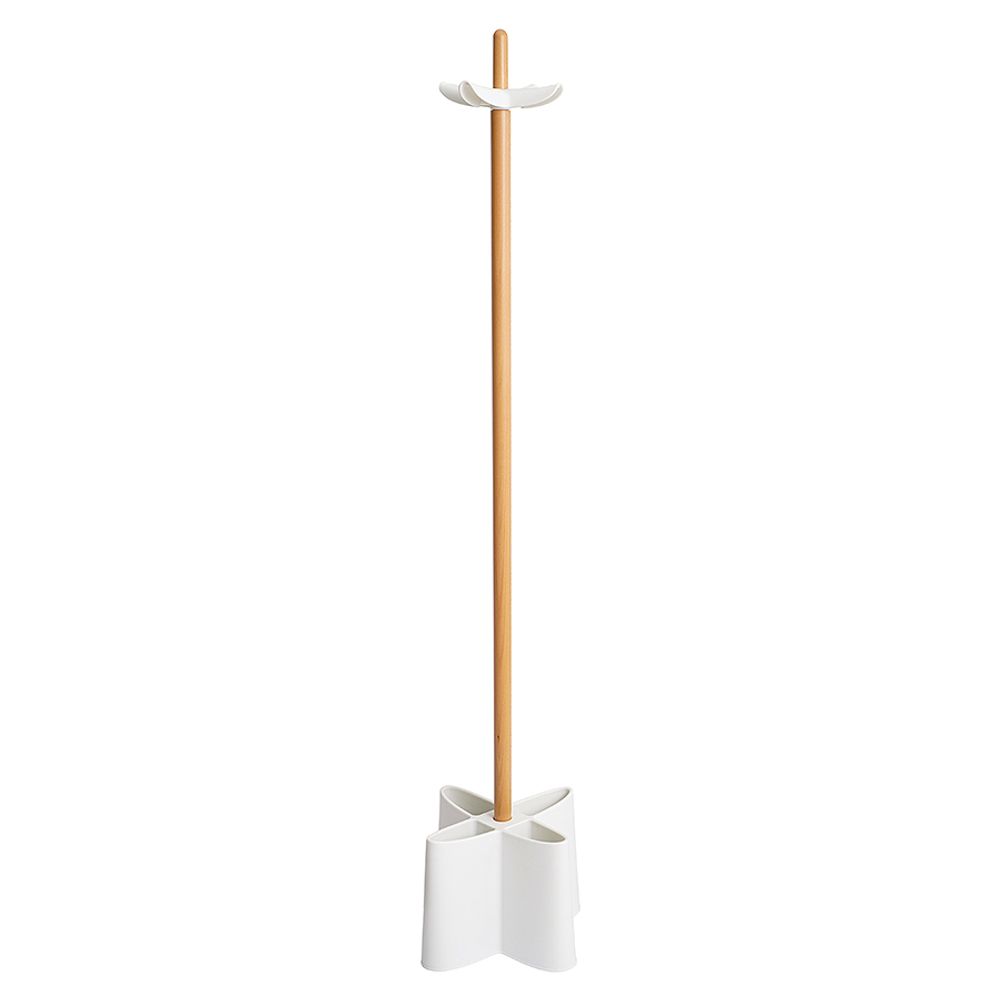 Вешалка напольная Oulof, 158 см, бук/белая