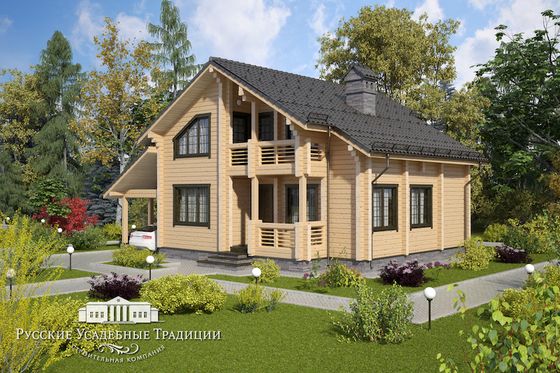 Проект двухэтажного дома &quot;Карелия&quot; 195 кв.м.
