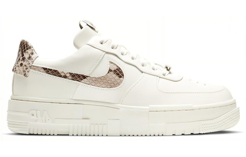 Кроссовки Nike Air Force 1 Pixel Se "Sail Snake" (Женская размерная сетка)