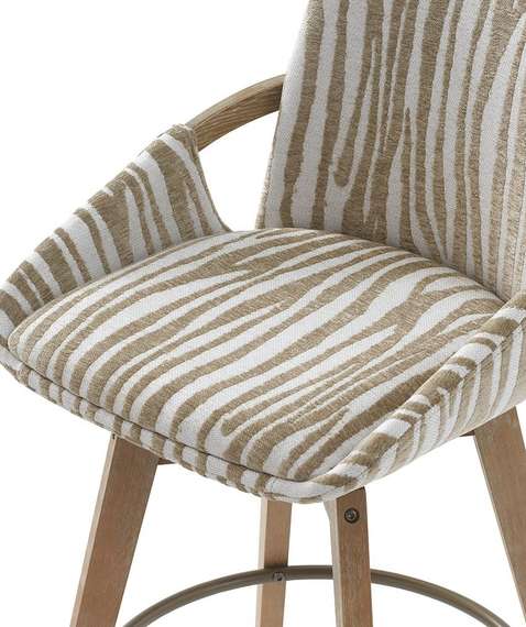 Крутящийся полубарный стул Veneto бежевый