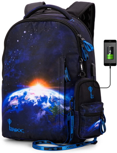 Рюкзак GROOC 14-060 + мешок + сумка-пенал