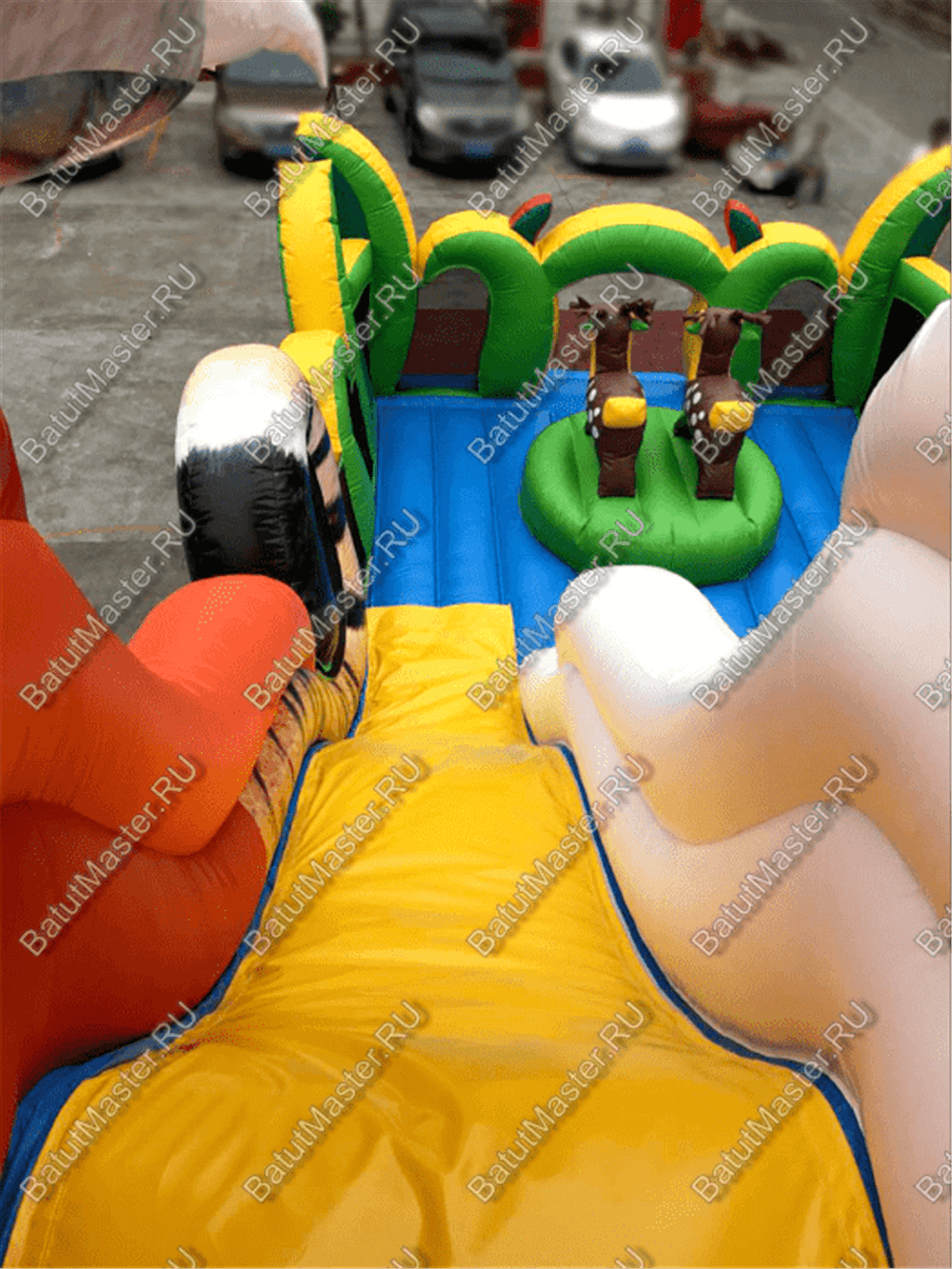 Надувная горка "Большой тигр", 10*5.5*8 м