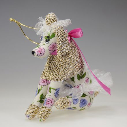 Ёлочная игрушка Пудель в пачке