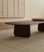 Журнальный столик Pirita из массива дуба в темной отделке, 146