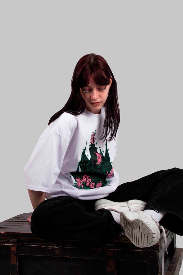 Футболка Evermore Castle белая - фото 3