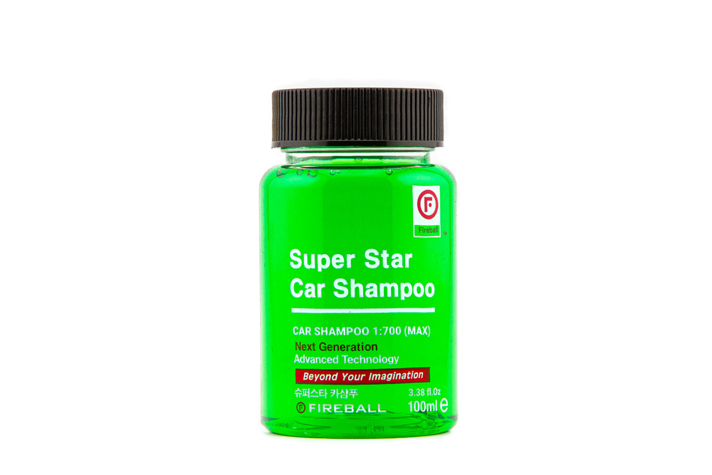 FIREBALL Шампунь для ручной мойки Super Star Car Shampoo 1:500 PH7 Лесное настроение (зеленый) 100 м