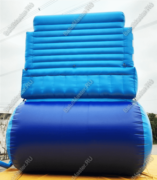 Большой надувной батут-горка "Волна - 2" 10*5*8 м