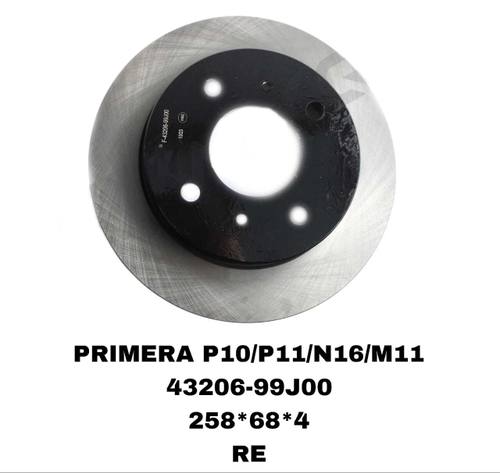 ТОРМОЗНЫЕ ДИСКИ PRIMERA P10,P11 1990-2001 /N16 /M11! RE