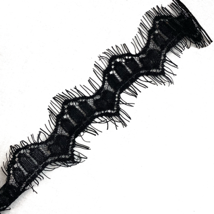 Шантильи черное 3,5 см