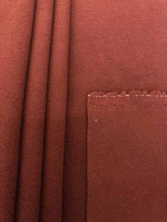 Пальтовая однот кирпичный, шерсть, кашемир NB