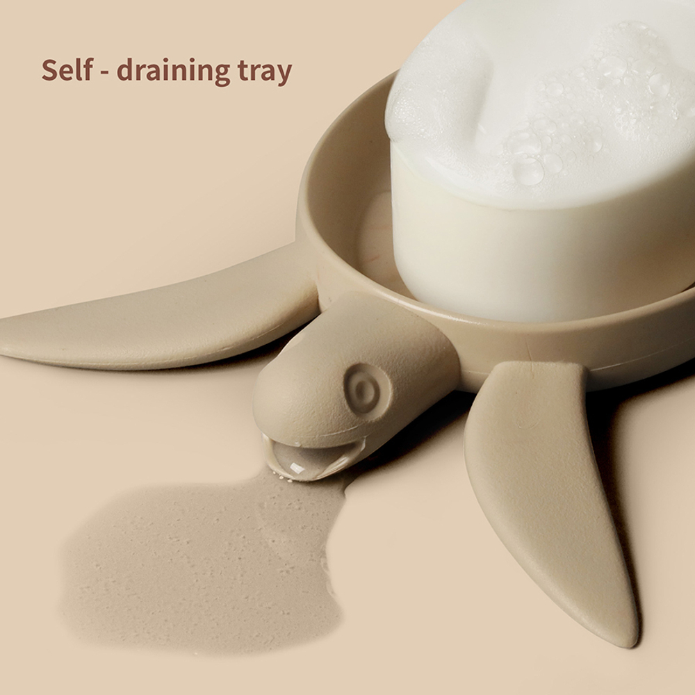 Мыльница turtle, серая