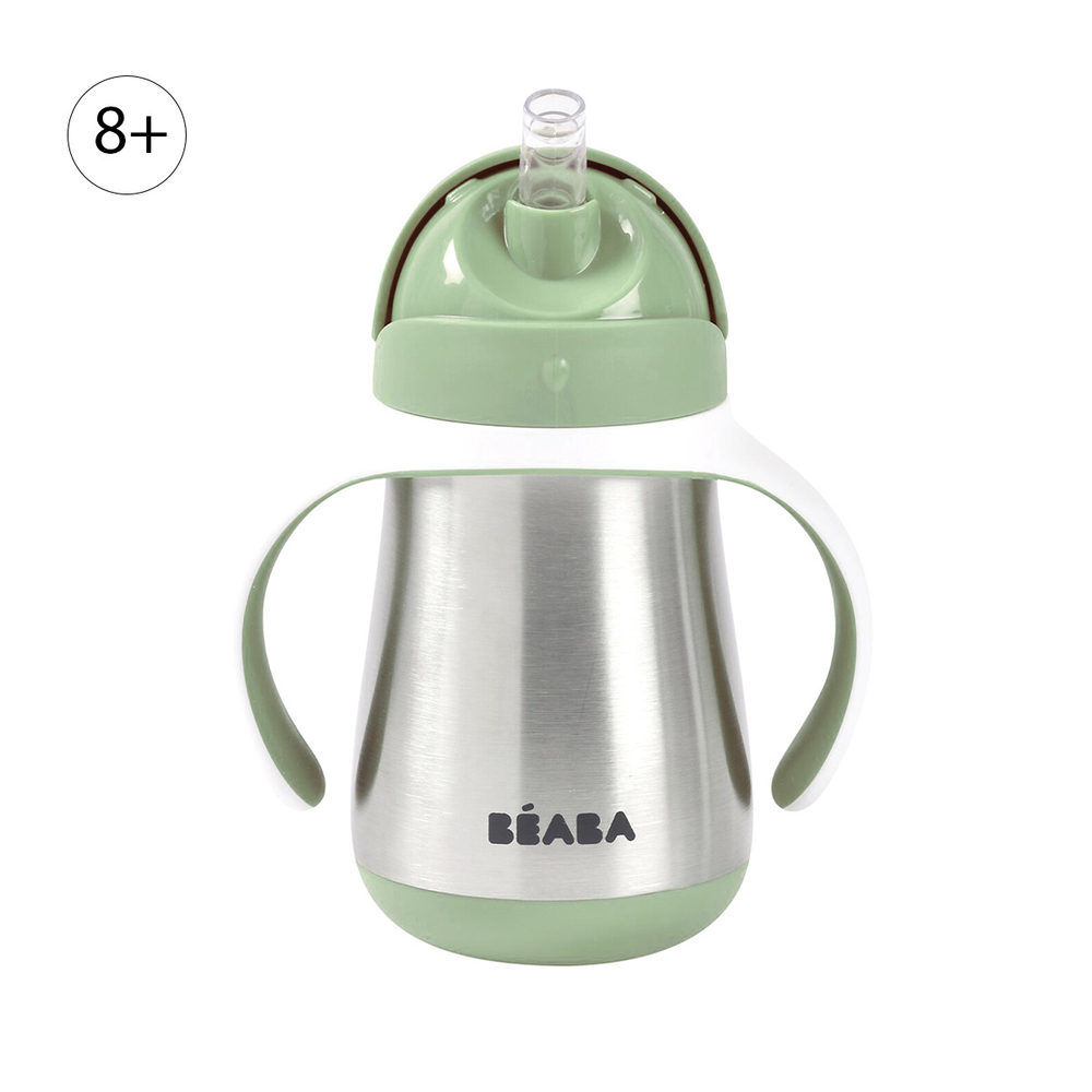 Поильник термос с трубочкой BEABA 250 мл зеленый