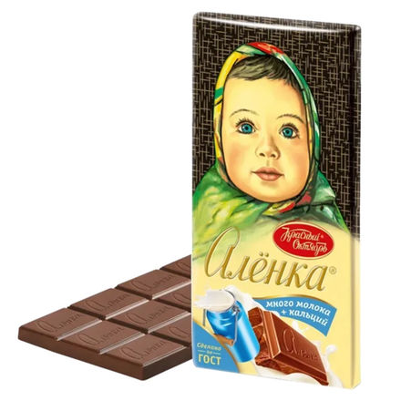 Шоколад Аленка Красный Октябрь много молока+кальций 90 гр